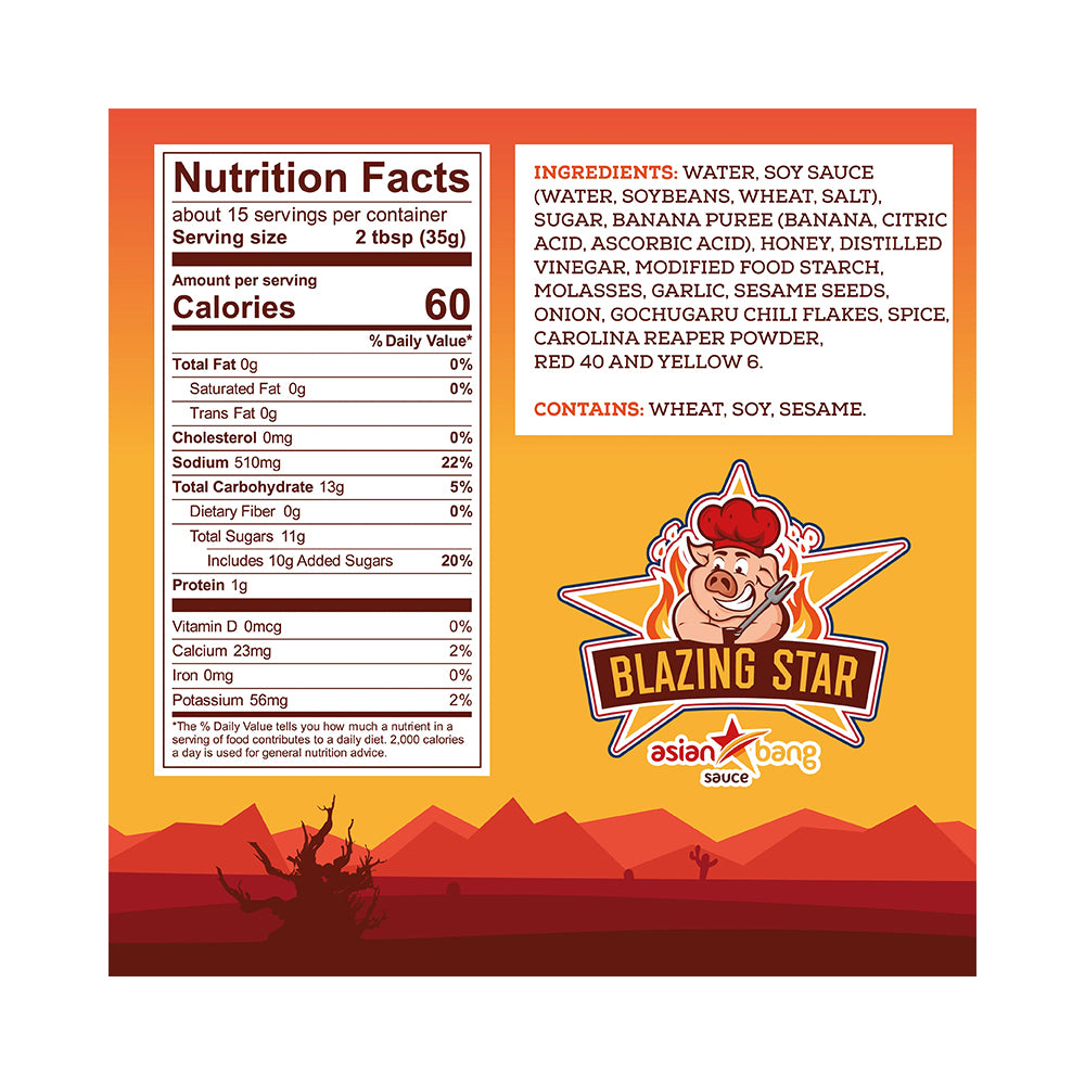 Blazing Star Asian Bang BBQ Sauce